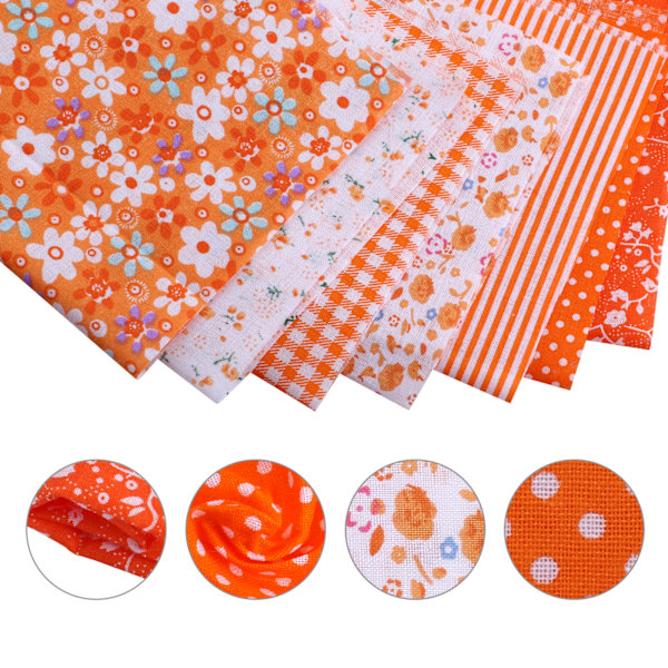 7 st Blommönster DIY Sy Textil Hantverk Patchwork Tyg 25*25cm