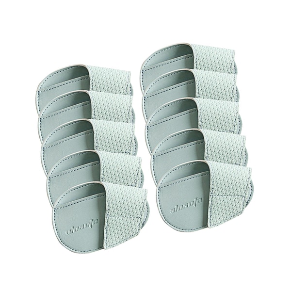 1/2/3 För Golf Head Covers PU Portabelt skydd för idrottare Light Blue Small 10 Pcs 1Set