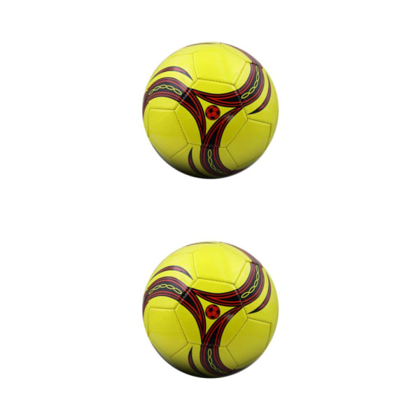 1/2 fotbollsbollar med utmärkt hållbarhet och robusthet Advanced Yellow No.5 2PCS