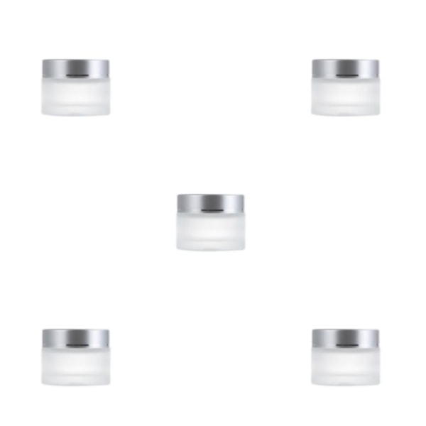 2/3/5 Multipurpose Matt Cosmetic Face Jar - Hållbar och silvery 15g,1 5PCS