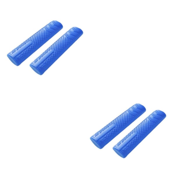 1/2 Silicone För Bicycle Brake Spak Set Left / Right V-broms Blue 2PCS