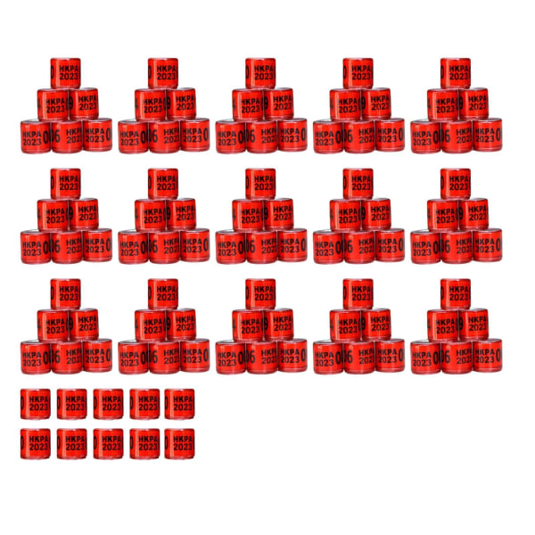 1/2/3/5 100st För Duvring 8mm 2023 Benband för Duck Most Red Hong Kong 100 pcs 1 Pc