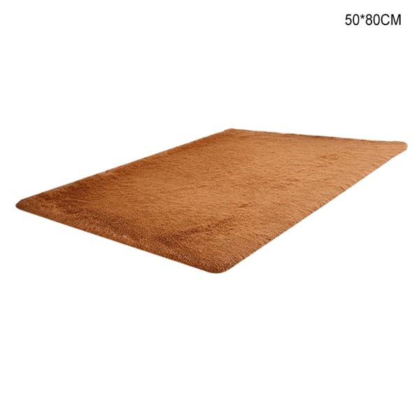 Plysch dörrmatta modern stil vardagsrum matta sovrum matta golv Khaki 50x80cm