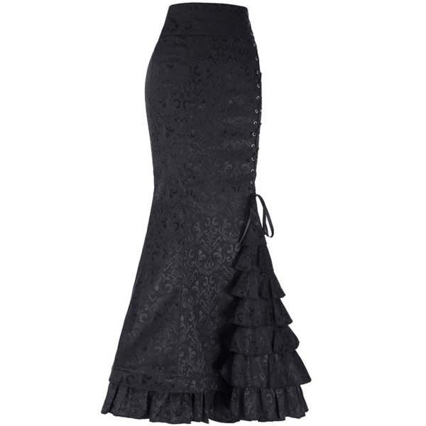 1/2 Elegant lång kjol för bröllop eller nöjesställen The black s,1 1 Pc