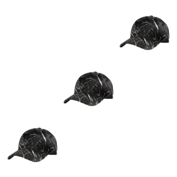 1/2/3/5 män cap Bekväma remmar Hög färgbeständighet black 3Set