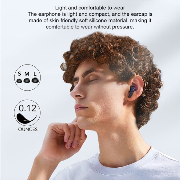 Bluetooth Hörlurar Med LED-Display Och 48 Timmar Speltid black ai translation Bluet