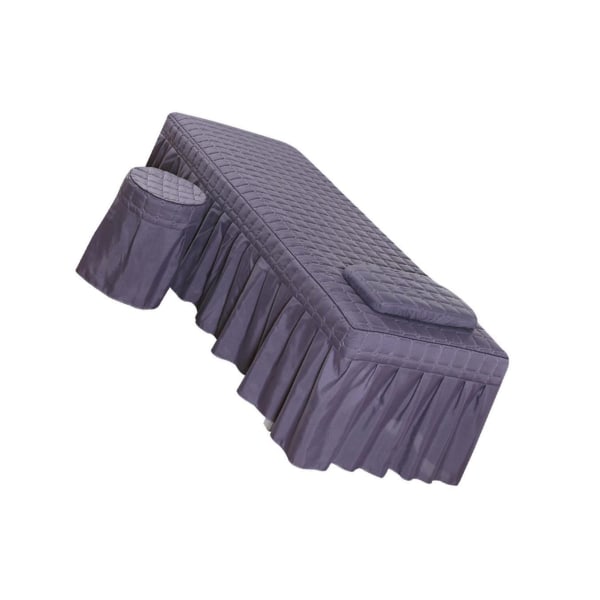 Mjuk skönhetsmassage lakan med örngott och cover Grey Purple
