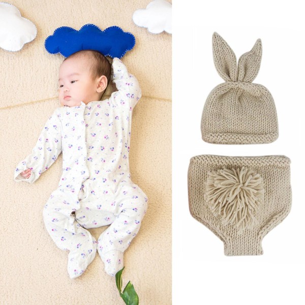 1/2 1 Set Nyfödd Baby Fotokläder För Princess Jumpsuit Without Radish 0-3 Months 1Set