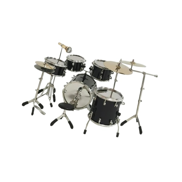 1/2 8x Realistic Mini Set Musikinstrument Tillbehör för Black 1 Pc