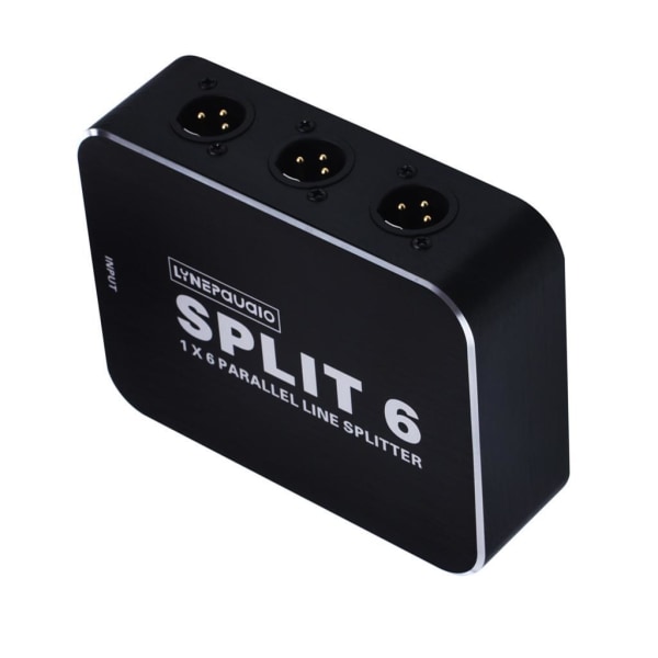 1/3 XLR Splitter 6 Level Signal Splitter Audio Speaker Studio 1 Pc