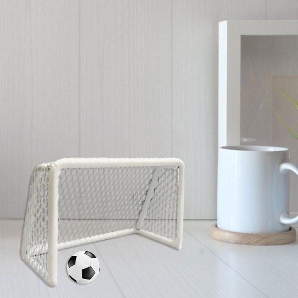 Rolig mini fotboll mål DIY födelsedagstårta dekoration sport modell