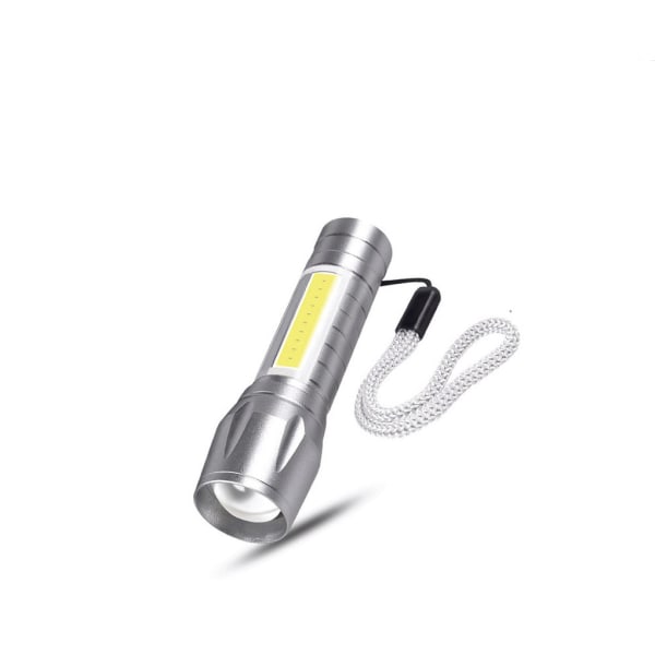 Lätt Nattfiske Ficklampa Nöd USB laddning Silver f6a3 | Silver | Fyndiq