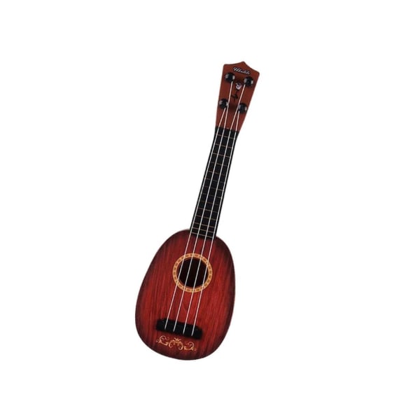 Kids Musical Toy My First Ukulele Children Mini Guitar Set 4 Red cylinder