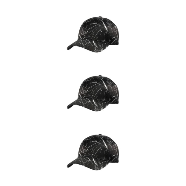 1/2/3/5 män cap Bekväma remmar Hög färgbeständighet black 3Set