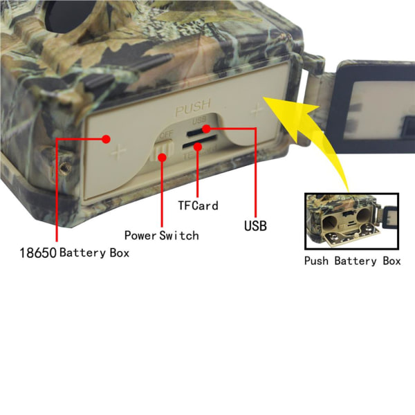 Kamera PR400 Effektiv spårkamera Lätt till lång batteritid