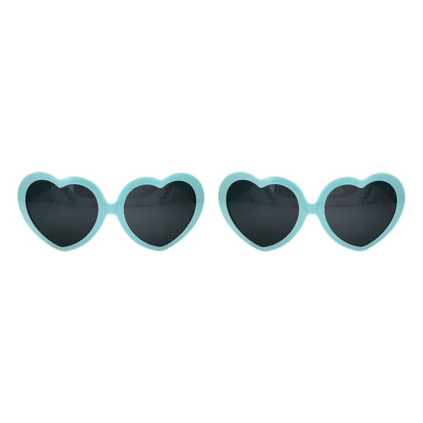 1/2/3/5 Effekt Glasögon Light För at Night Beautiful Love Heart Blue 14x6x13cm 2PCS