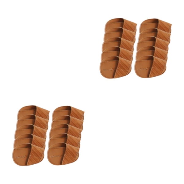 1/2/3 För Golf Head Covers PU Portabelt skydd för idrottare Brown Large 10 Pcs 2Set