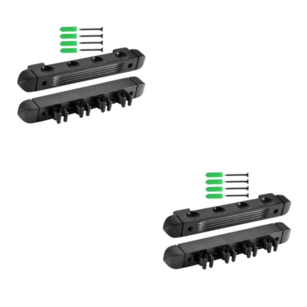1/2/3 4 Pool Biljard Stick Hållare Stativ Förvaring Trähängande 2PCS