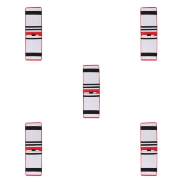 1/2/3/5 Stylish För Golf Scorecard Holder Training Book Cover Red 5PCS
