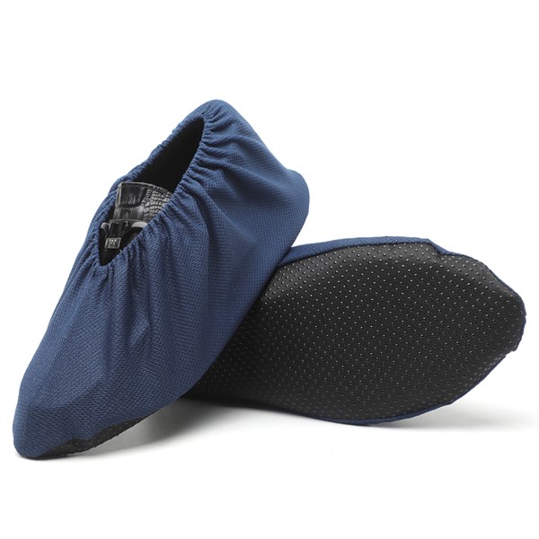 1/2/3/5 svarta skoöverdrag - Återanvändbara och halkfria Lätt att tvätta navy blue L Sizes 44-50 1 Pc