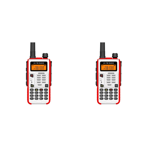 1/2/3 High Power -X5 Plus för säker och stabil kommunikation White Red 2Set