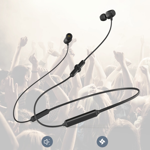 Trådlöst Nackband Headset Svettsäkert Stereo Sound Hörlurar för type1/Black