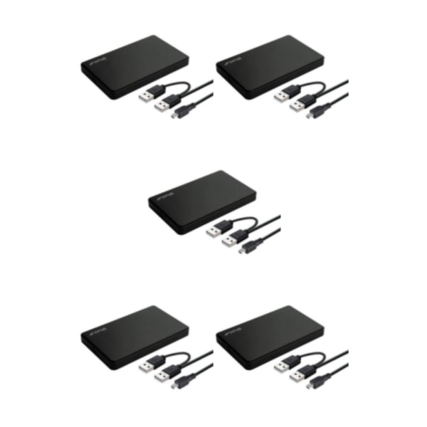 1/2/3/5 Portabelt hölje USB 2.0 för för bärbar dator Black 12x7.6x1.3cm 5Set