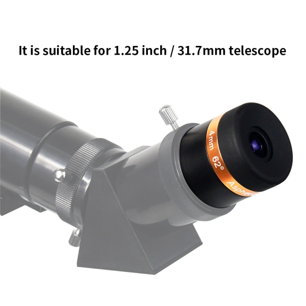 Teleskop Okular Astronomisk observation 62 grader 1,25 tum 4mm 13e5 | 4mm |  Fyndiq