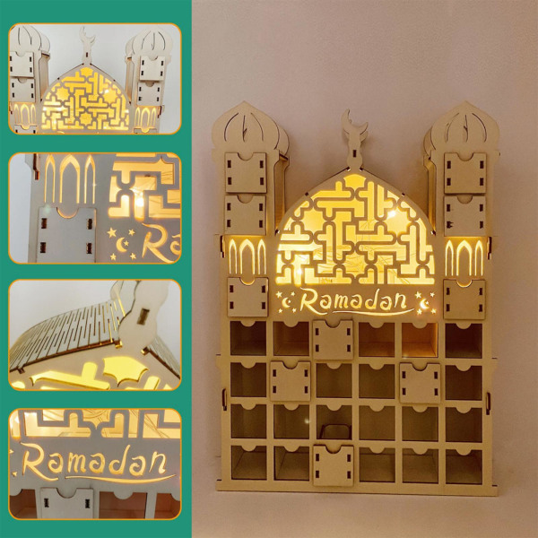Ramadan adventskalender DIY Bordsdekor 30 förvaringslådor med