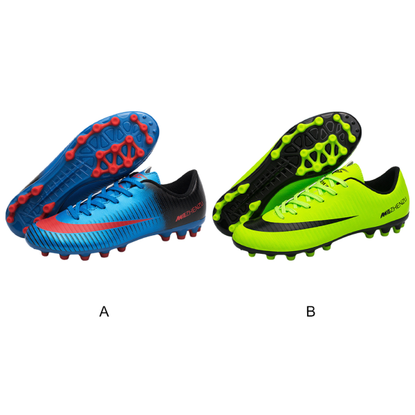 2 delar gummifotbollssko Bärbara sportfotbollsskor Green Size 41