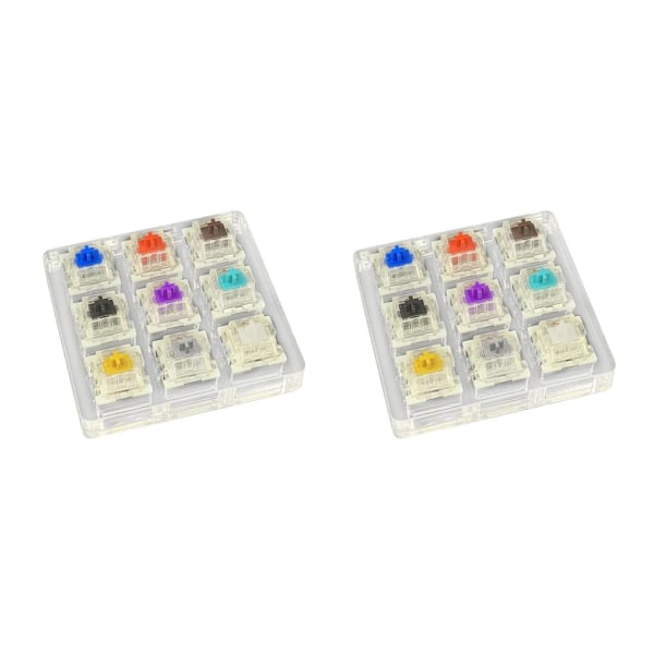 1/2/5 Reservdelsbrytare för Mekaniskt tangentbord För Axis 9 Switches Tester 2PCS