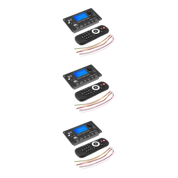 1/2/3 Ljudmodul 12V USB TF USB FM Bilradio Plast Bluetooth 3PCS