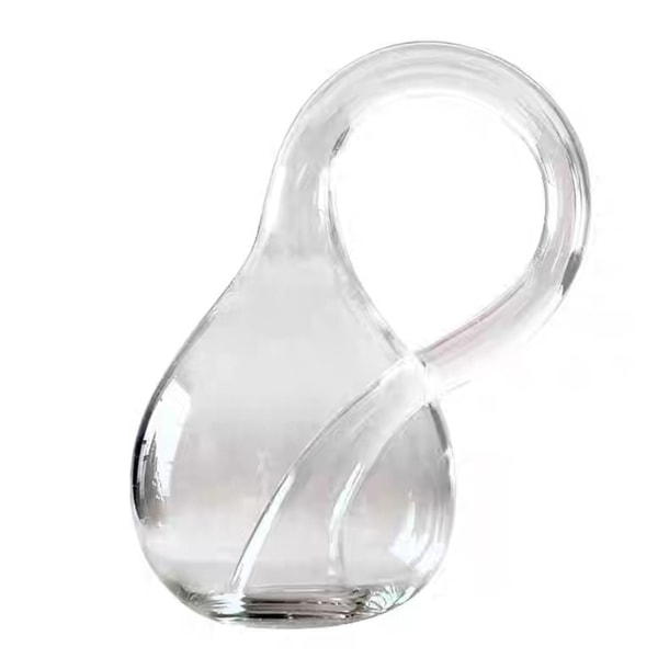1/2 glas vas Klein flaska Fyrdimensionell rymdflaska för Transparent S 11.8X6.3cm 1 Pc