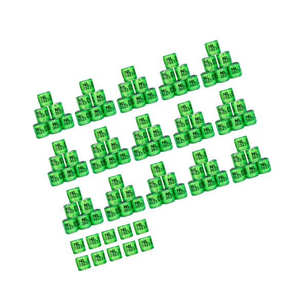 1/2/3/5 100st För Duvring 8mm 2023 Benband för Duck Most Grass Green Netherlands 100 pcs 5PCS