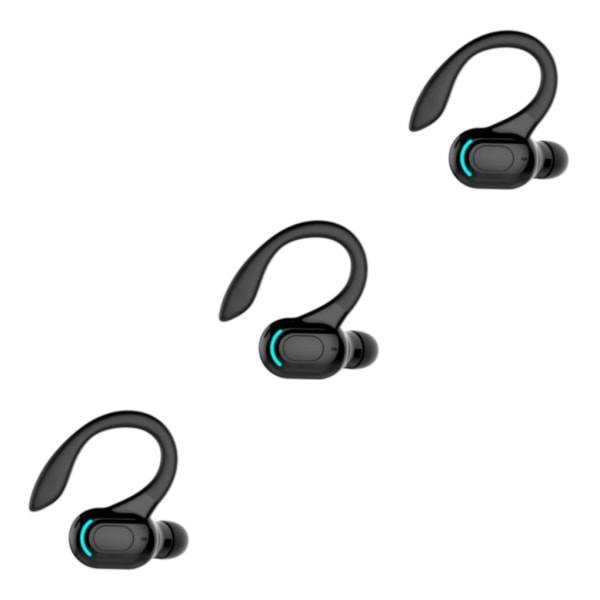 1/2/3/5 Bluetooth 2 Surround Sound Hörlurar Öronkrok för Black 3PCS