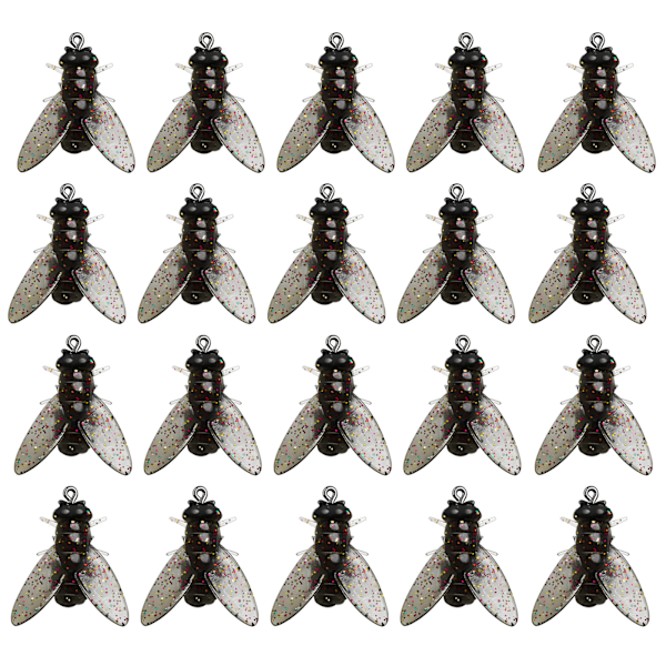 20-pack Färgglada 20 ST Flugfiske Beteskit För Bionisk Fiske M