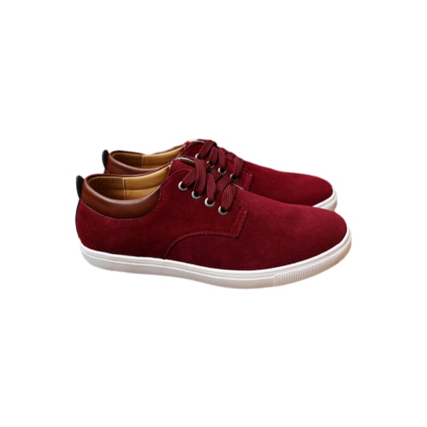 Bekväma Casual Sneakers för män - Slitstarka och lätta att bära Wine Red 43