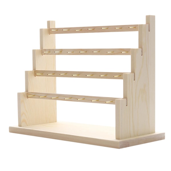 Smycken Showcase Rack en Ring Örhängen Display Stand Rack 4 Layer B