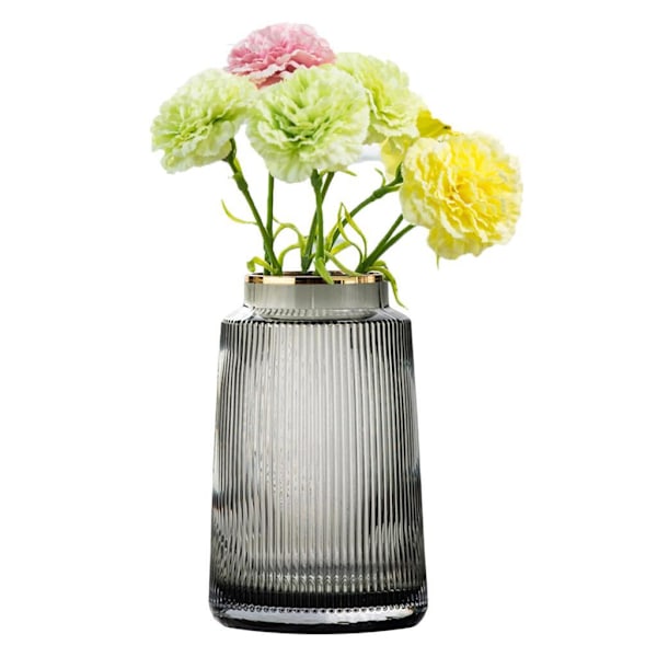Glasvas Blomstervisning Bordsdekor Hydroponiska blomvaser Grey 20cm