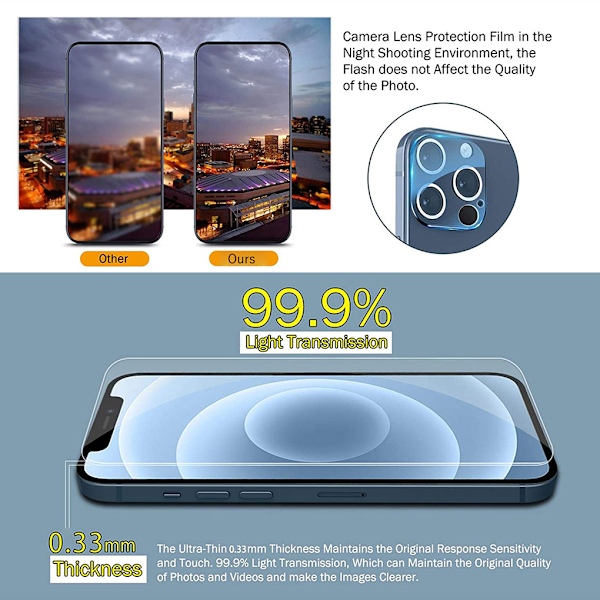 4st Telefon Skärmskydd Ersättningstelefon i härdat glas iPhone11 pro  Max(6.5in) 25ca | iPhone11 pro Max(6.5in) | Fyndiq