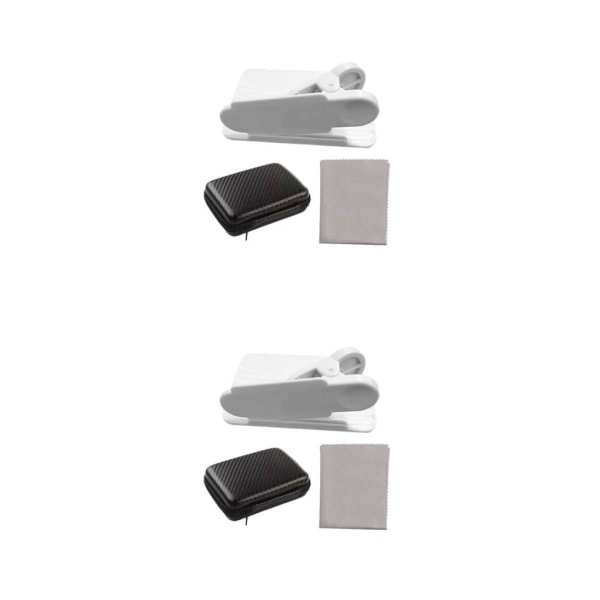 1/2/3/5 Telefon Spegel Reflektion Clip Bred Applicering Lätt att white 2PCS