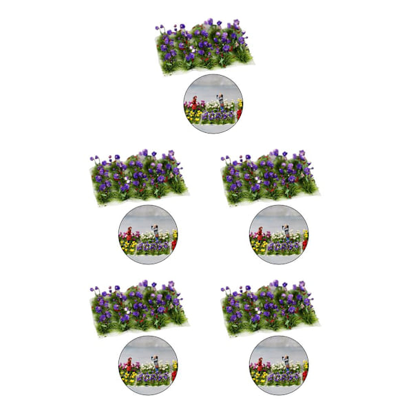 1/2/3/5 DIY Flower Cluster Model Railroad Architecture För Tulip 5PCS