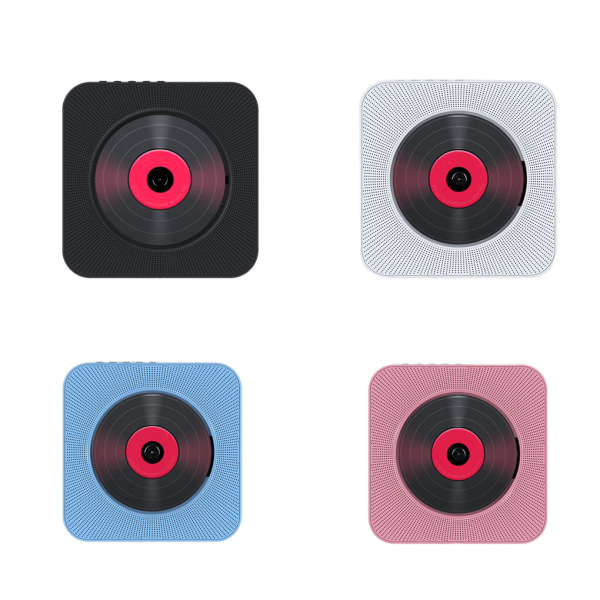 Väggmonterad Bluetooth CD-spelare Trådlös Hifi Pull Switch Pink