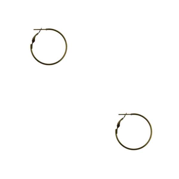 1/2/3/5 20 st 30 mm rund bågeögla, framställning av örhängen Bronze 2Set