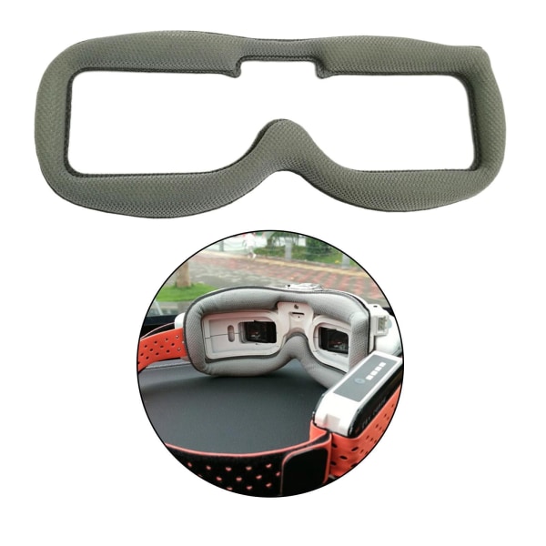 1/2 mjuk och vadderade frontplatta svampvaddering för Quad Goggles Grey 1 Pc