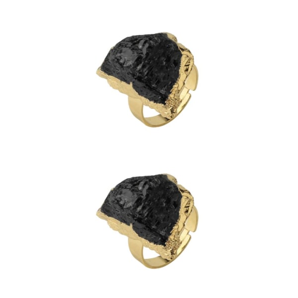 1/2/3/5 Justerbar Natursten Lady Tail Ring Unik And Heituomalin 2PCS