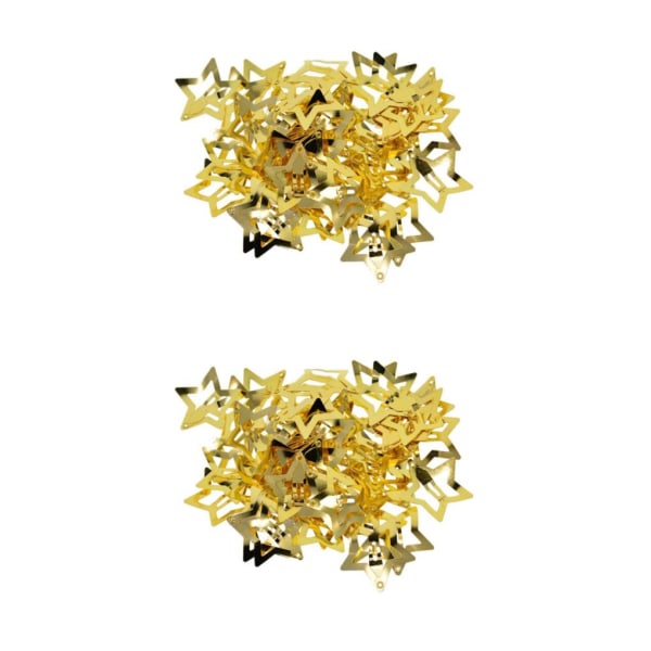 1/2/3/5 50x För Butterfly/Star Snap Hårklämmor Pin Clip Hollow Star Golden 2Set