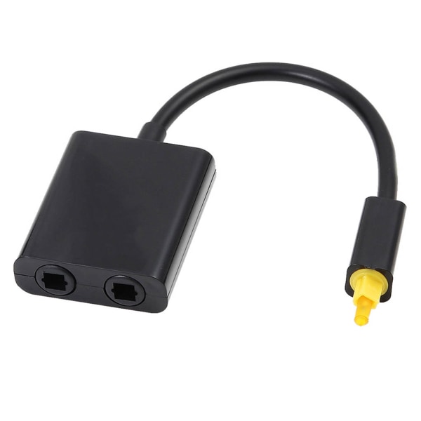 Dual Port Digital Optisk Adapter Splitter Fiber Audio Kabel black 324b |  black | Fyndiq