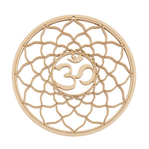 1/2/3/5 Flower of Life Sacred Geometry Väggkonst Skulptur Trä Type H 30.5cm 1 Pc