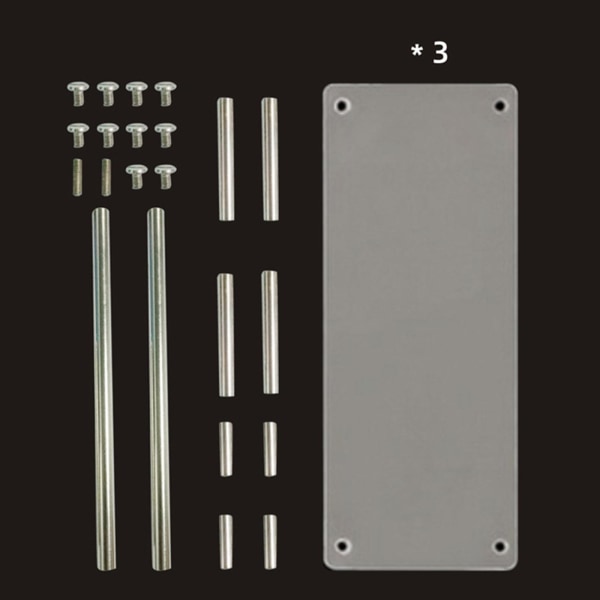 1/2/3/5 Akryl Display Stand För Riser för smycken Modeller Leksaker 3 Tiers 27x21cm 1 Pc